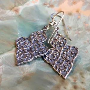 Dangle Long Silver Boho Earrings - Supreme