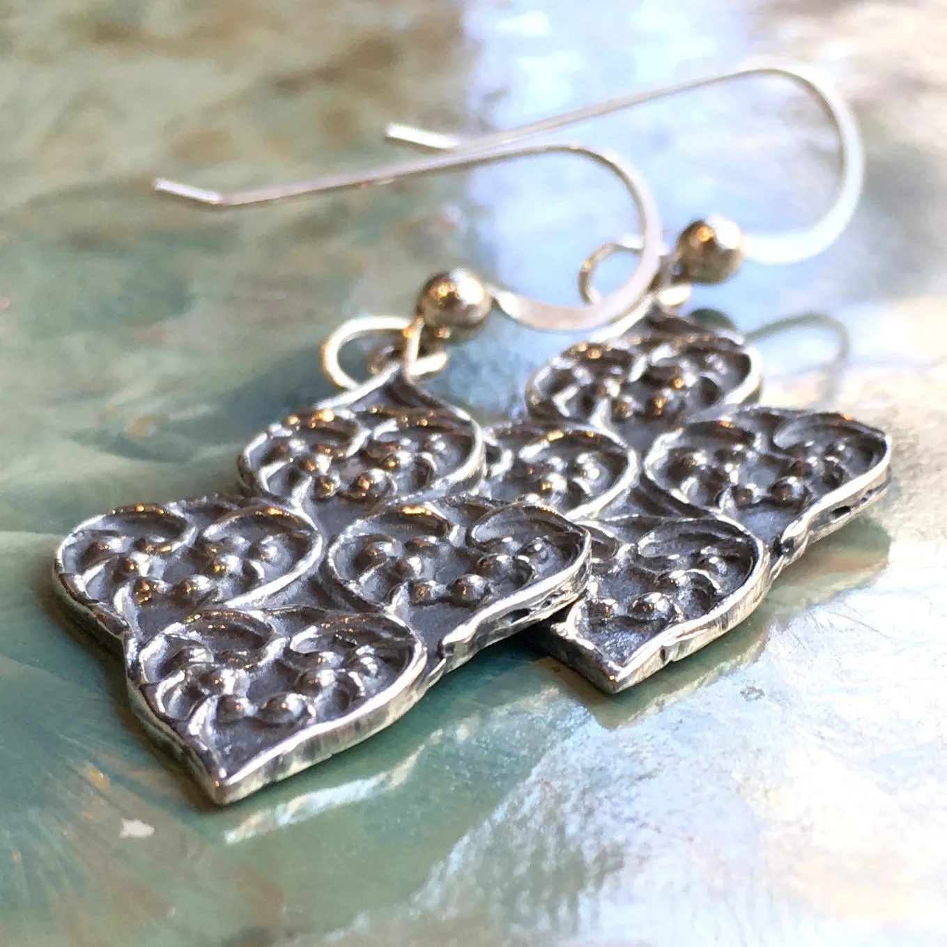 Dangle Long Silver Boho Earrings - Supreme