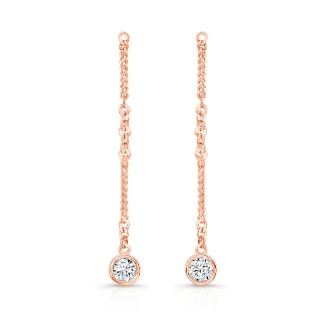 Dangling Diamond Earrings