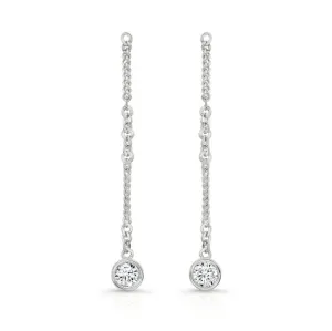 Dangling Diamond Earrings