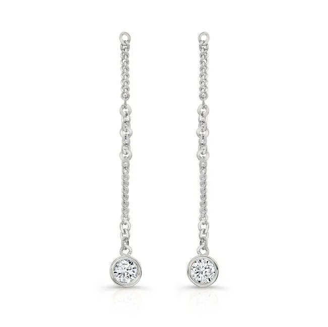 Dangling Diamond Earrings