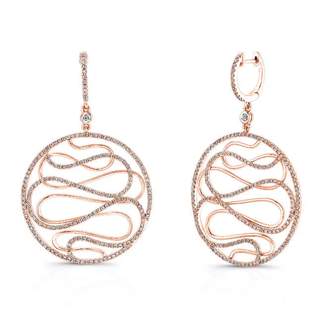 Dangling Diamond Earrings