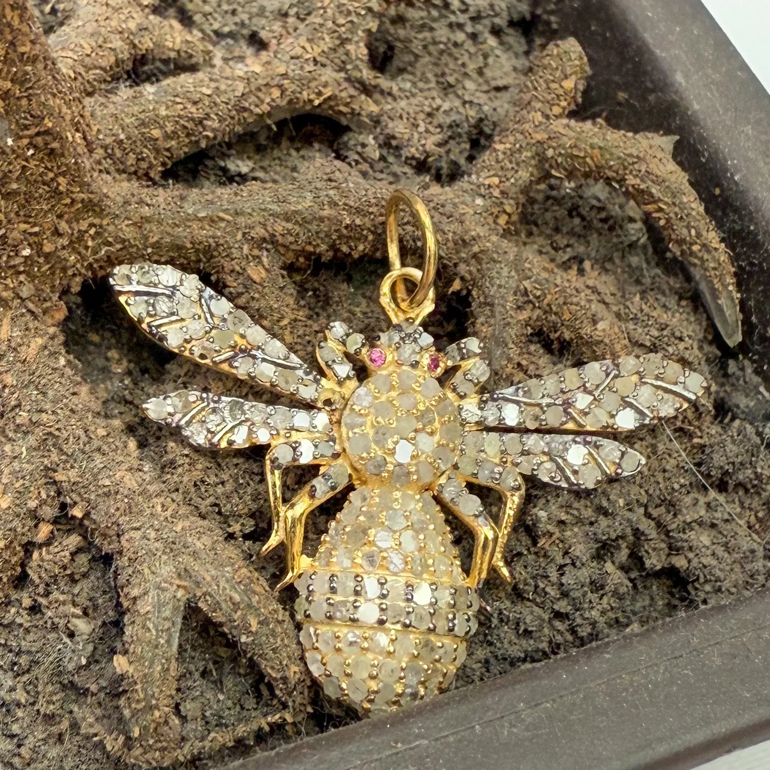 Diamond Bee Harmony Pendant