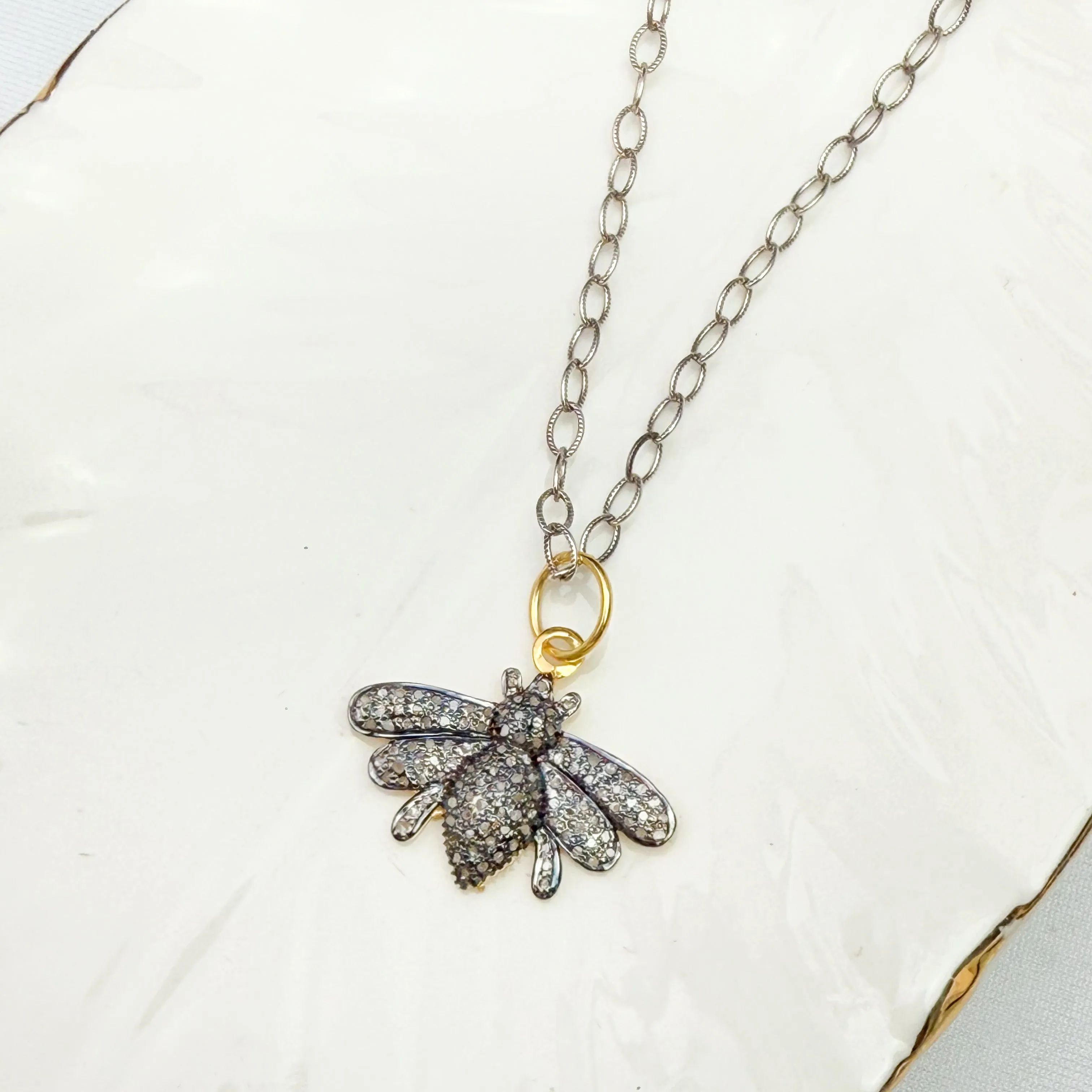 Diamond Bee Harmony Pendant