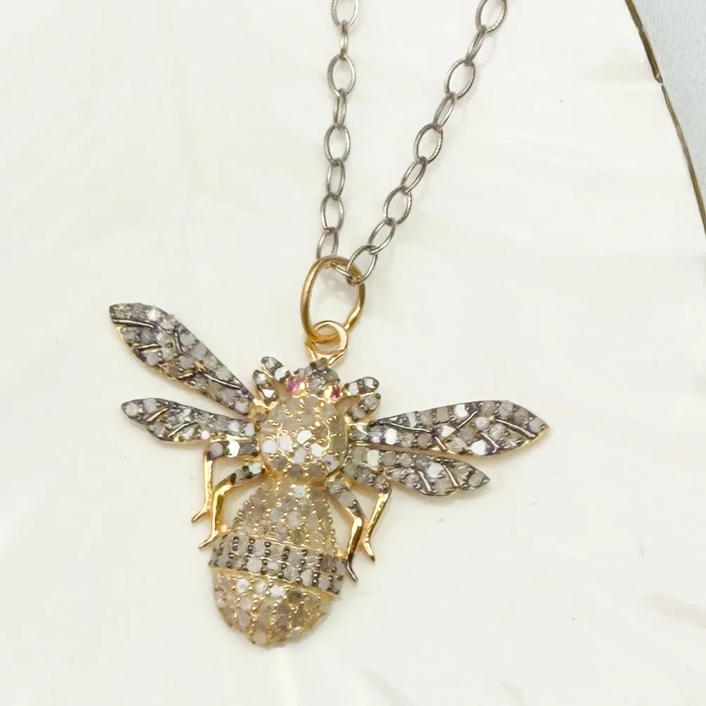 Diamond Bee Harmony Pendant