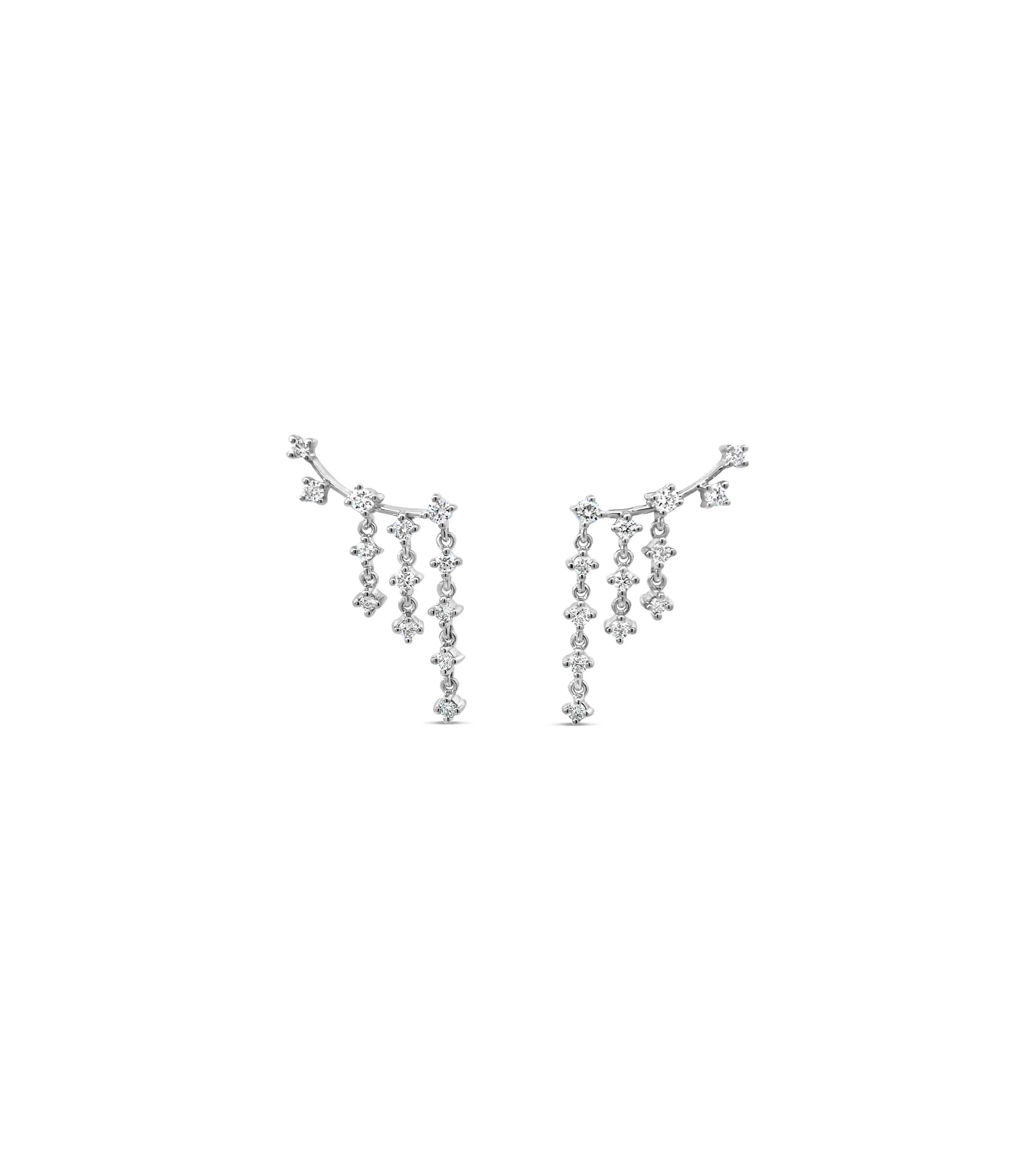 Diamond Chandelier Ear Climbers