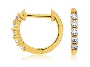 Diamond Hoop Earrings