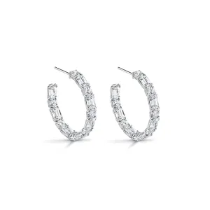 Diamond Hoop Earrings