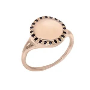 Diamond Signet Ring 14K