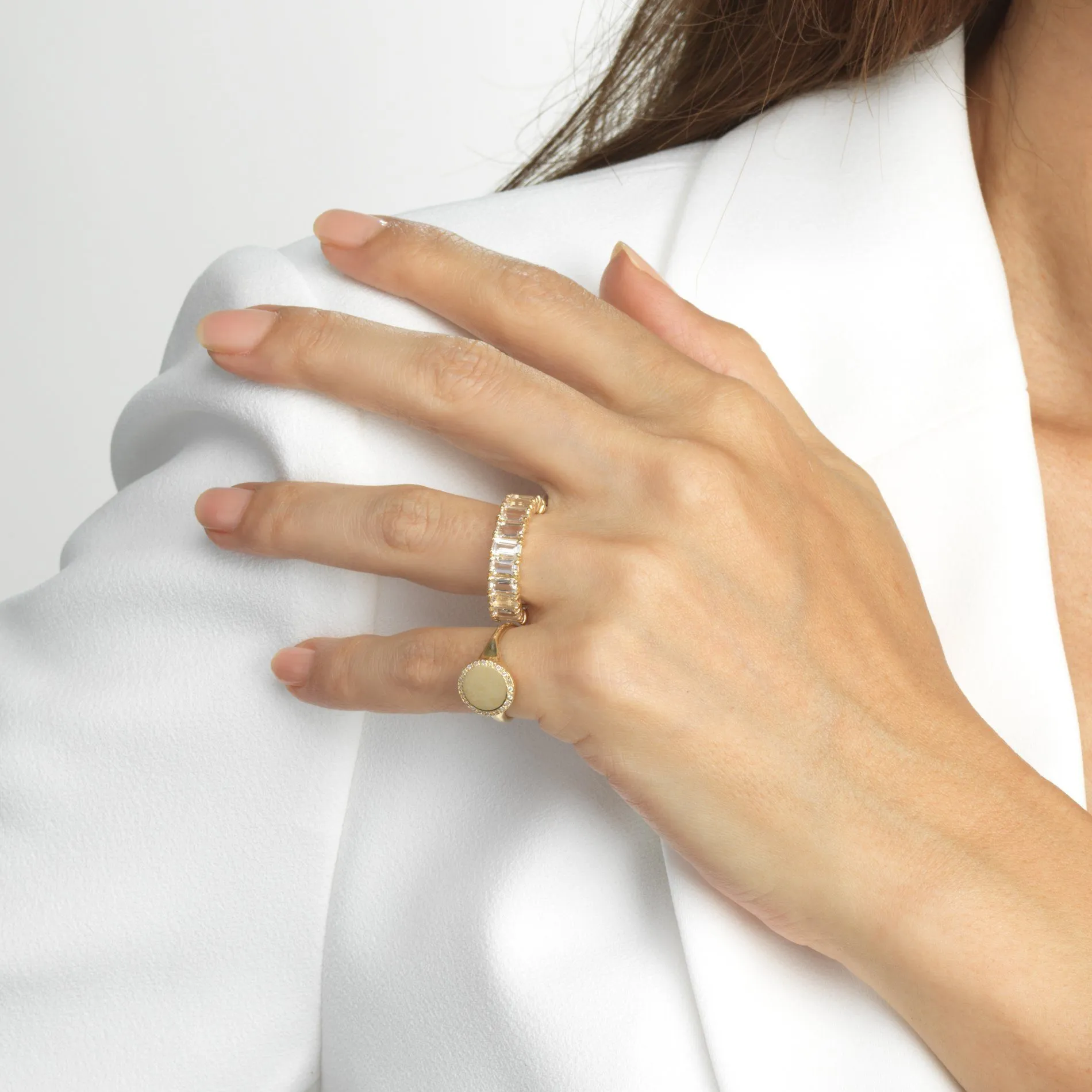 Diamond Signet Ring 14K