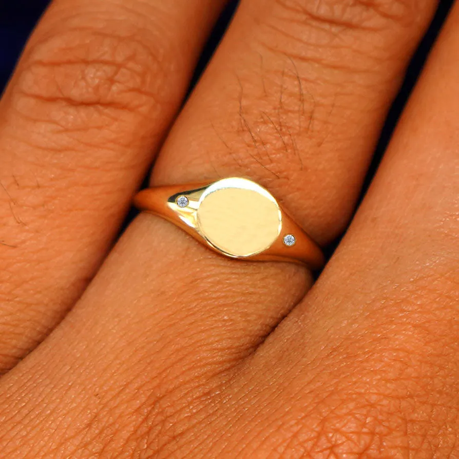Diamond Signet Ring