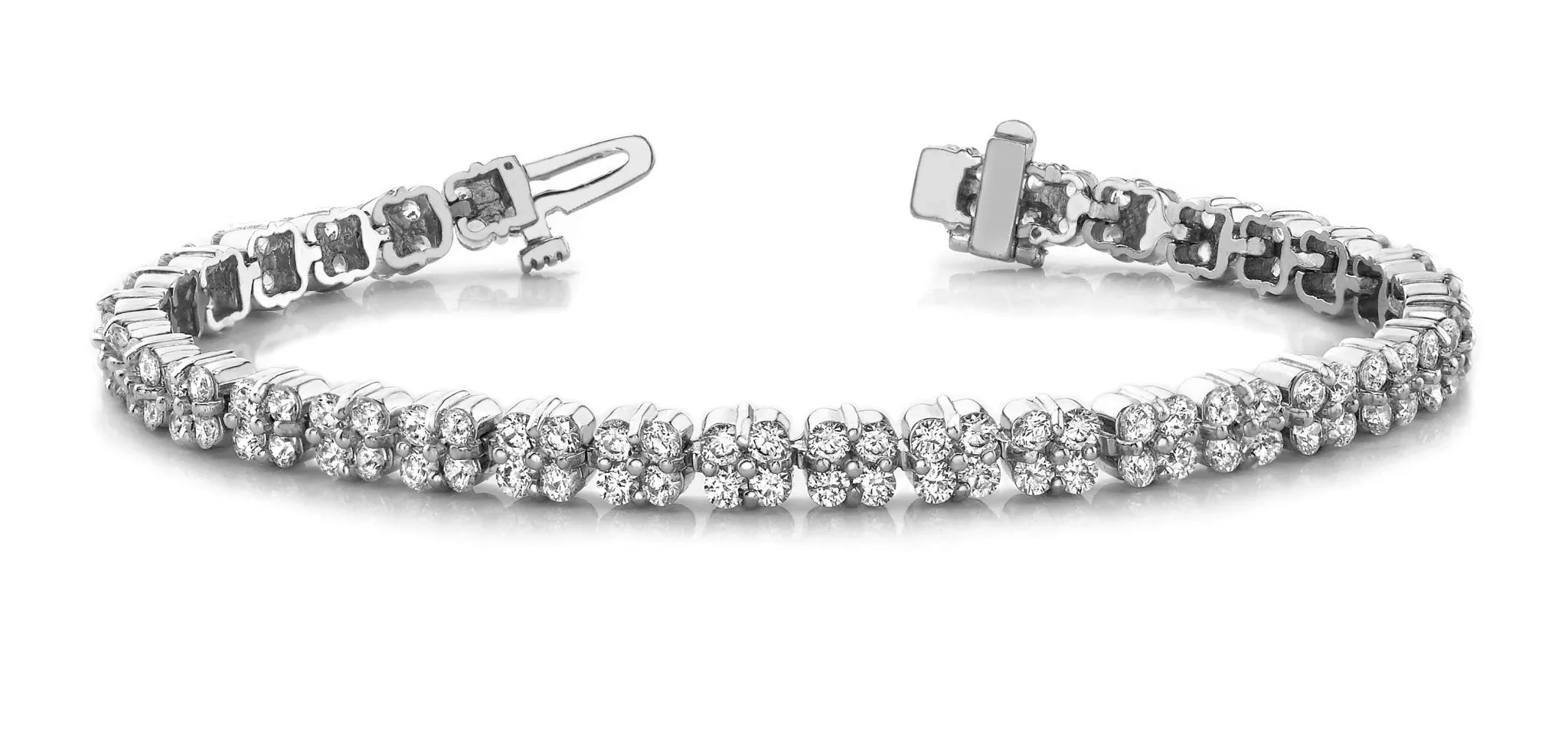 Diamond Squares Diamond Bracelet with 5.94 ct.(finished) 2.25mm