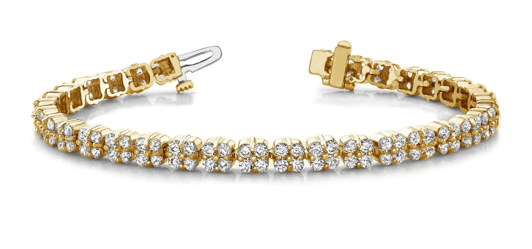 Diamond Squares Diamond Bracelet with 5.94 ct.(finished) 2.25mm