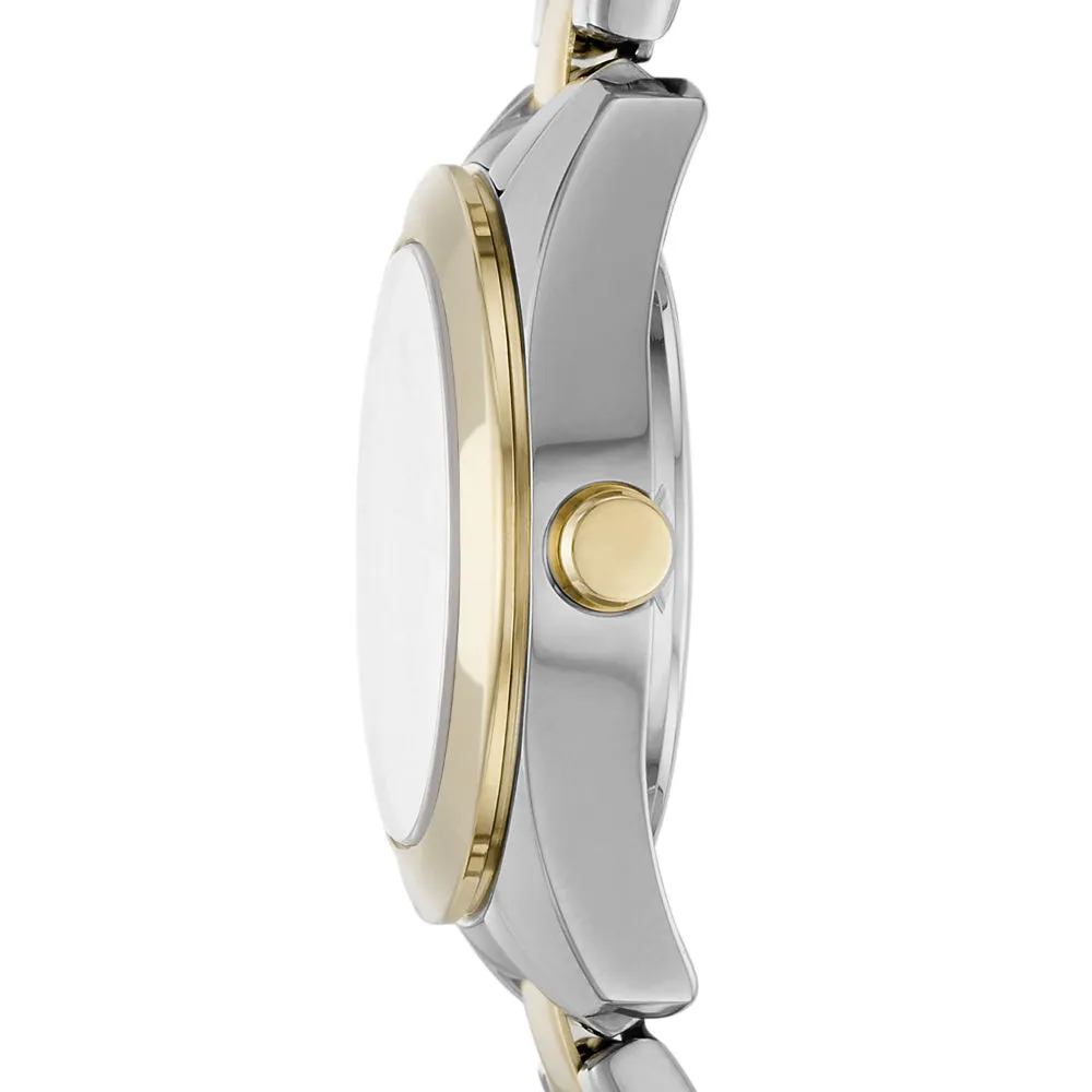 DKNY Women's Silver & Gold Analog Stainless Steel Watch