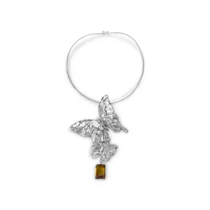 Double Butterfly Collar in Citrine