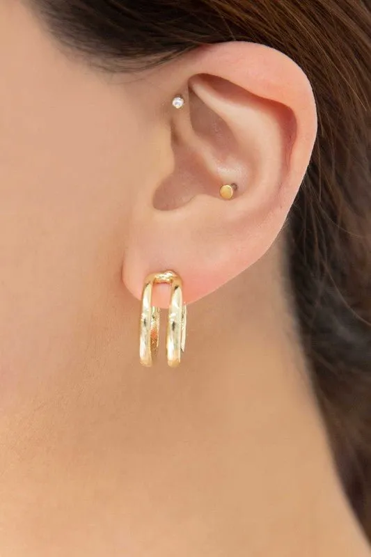 Double Hoop Earrings: Stylish and Versatile