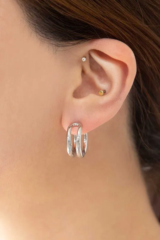 Double Hoop Earrings: Stylish and Versatile