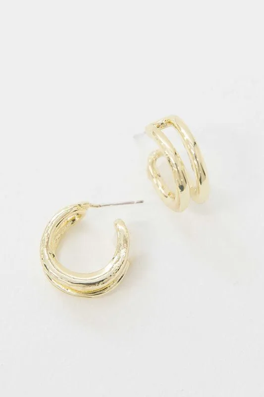 Double Hoop Earrings: Stylish and Versatile
