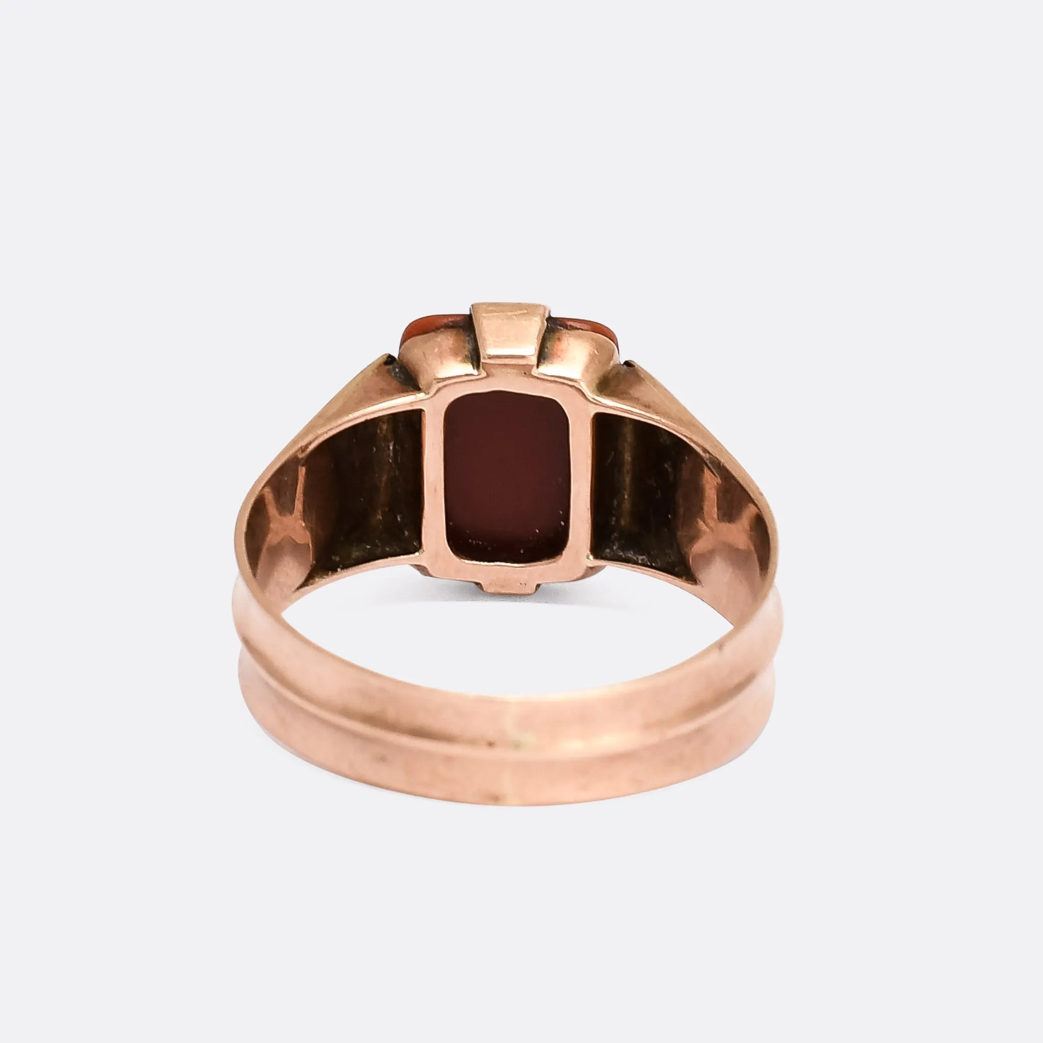 Edwardian Lyre Intaglio Signet Ring