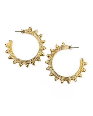 Elaine Gold Hoop Earrings