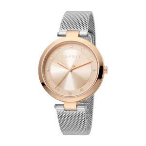 Esprit Ladies WatchÂ Silver Color Mesh Bracelet With White Dial