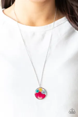 Eternal Spring - Multi - Pressed Flower Paparazzi Necklace