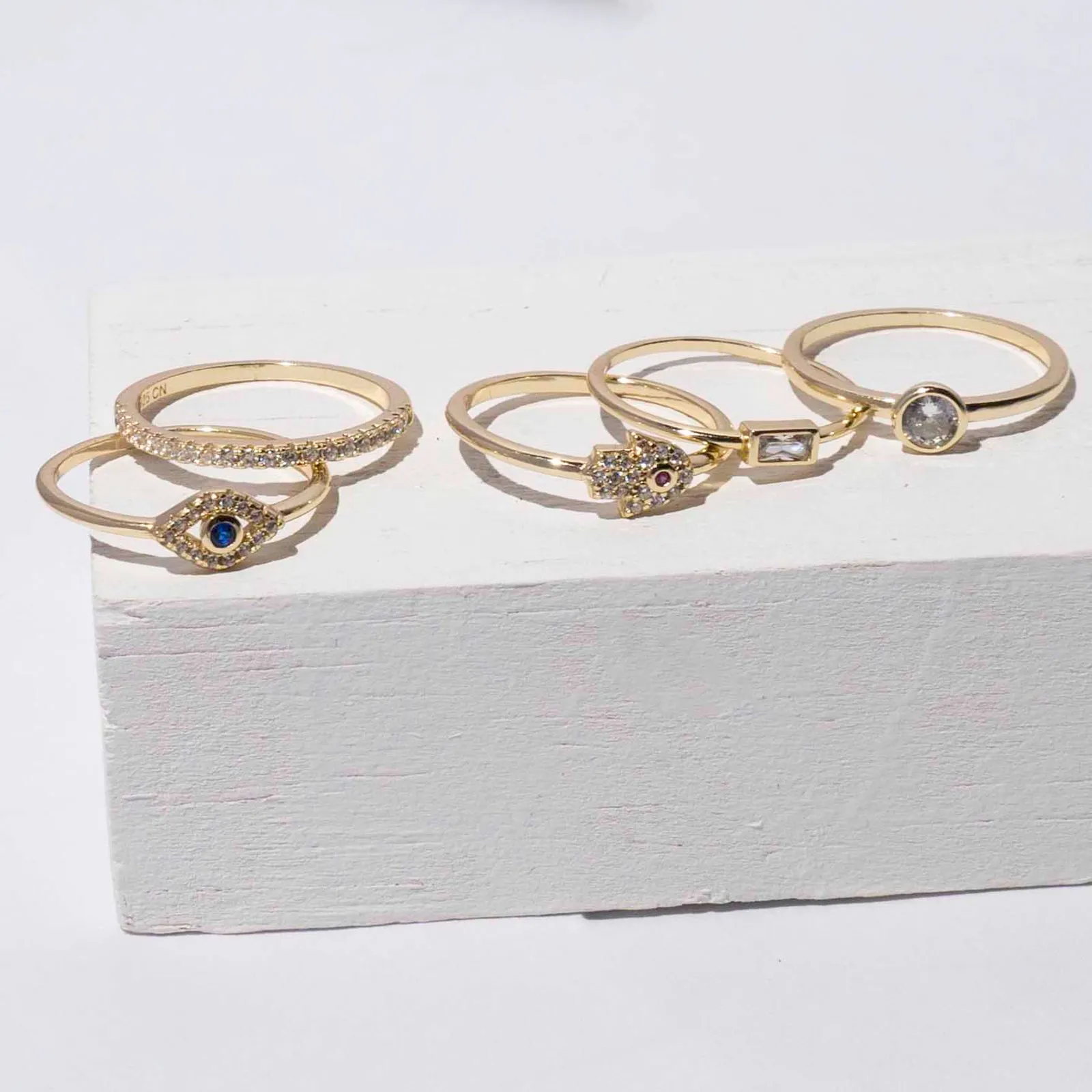 Evil Eye Ring Set
