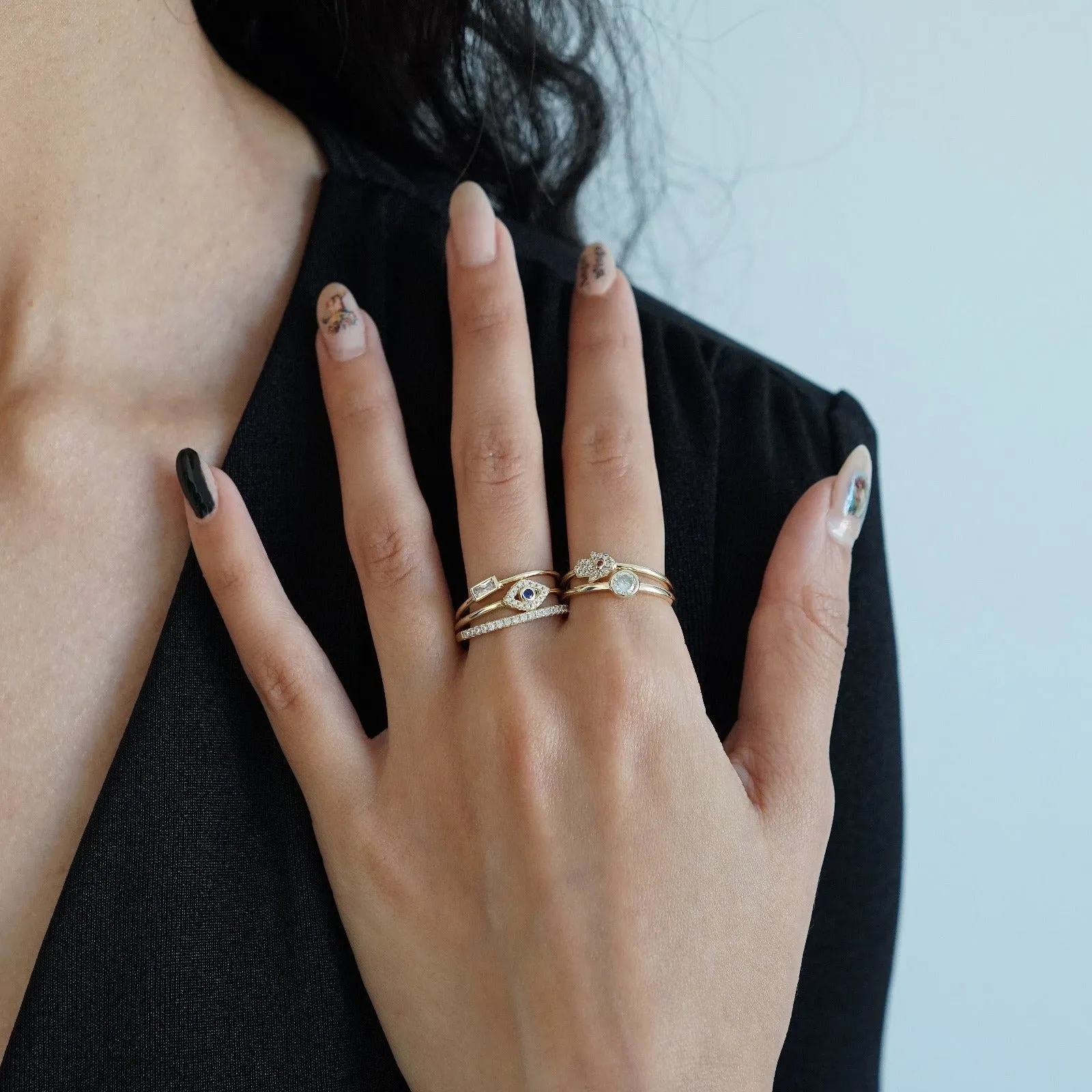 Evil Eye Ring Set