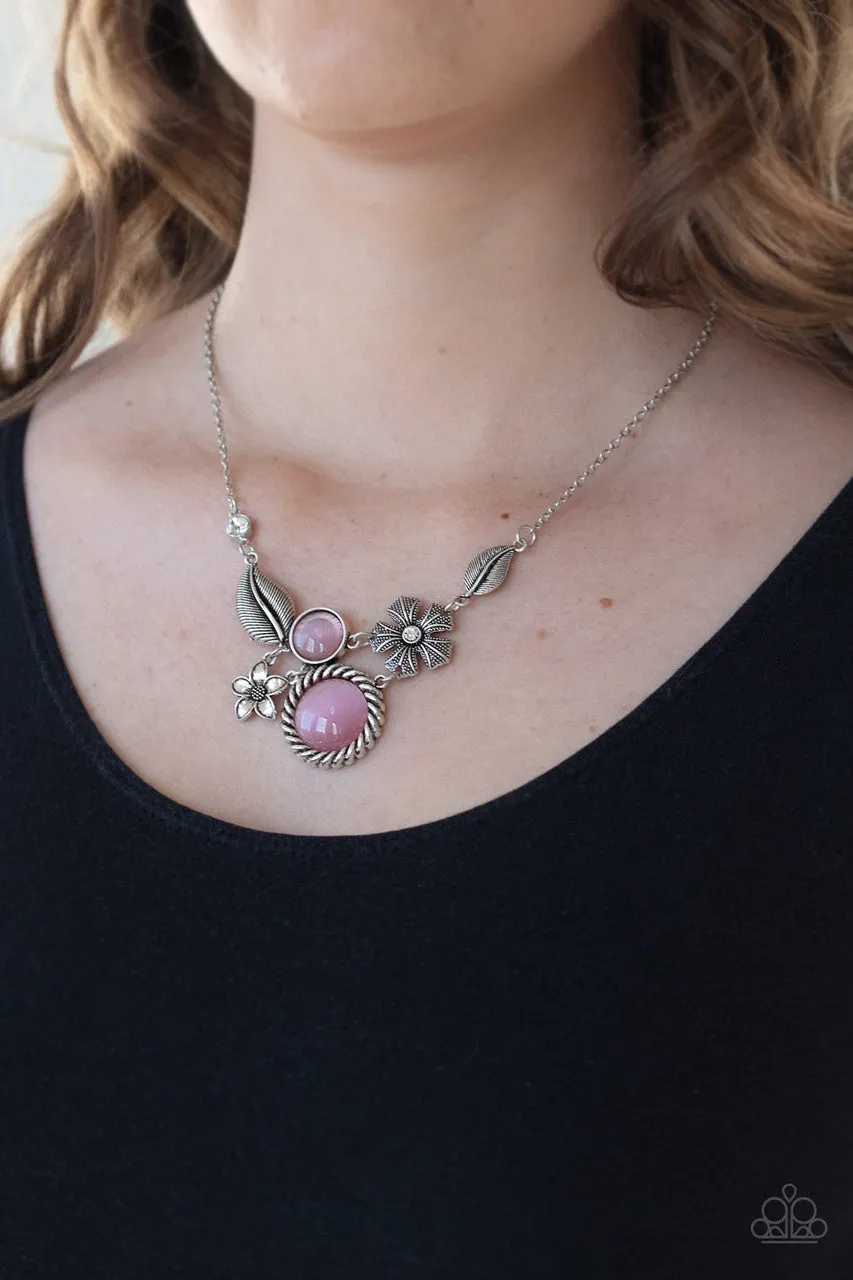 Exquisitely Eden Pink Paparazzi Necklace