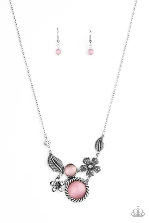 Exquisitely Eden Pink Paparazzi Necklace
