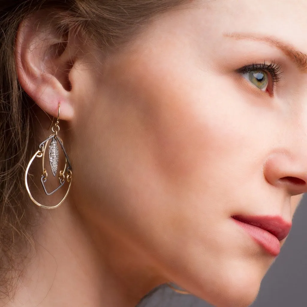 Eyes of Almond Diamond Earrings
