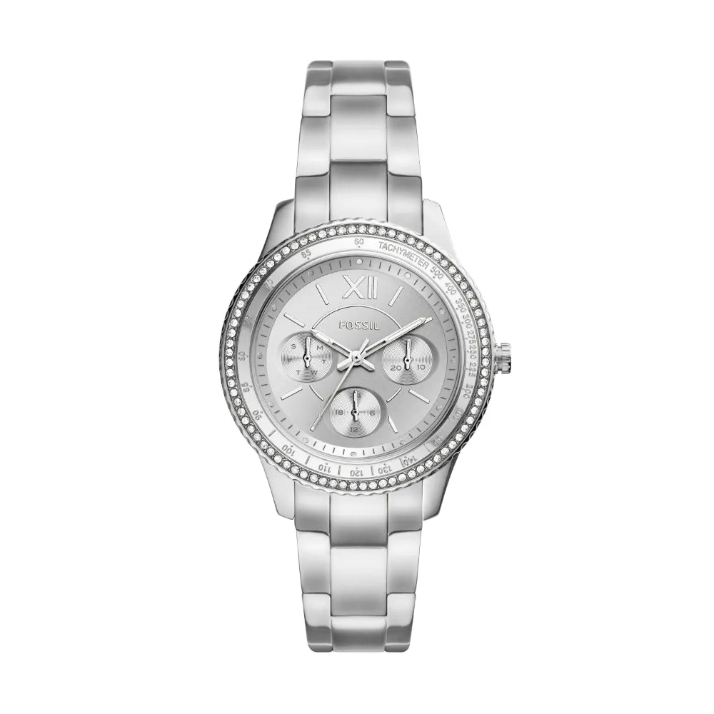Fossil Stella Sport Multifunction Stainless Steel Ladies Watch