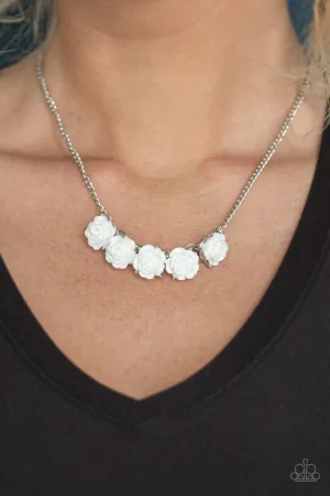 Garden Party Posh White Paparazzi Necklace