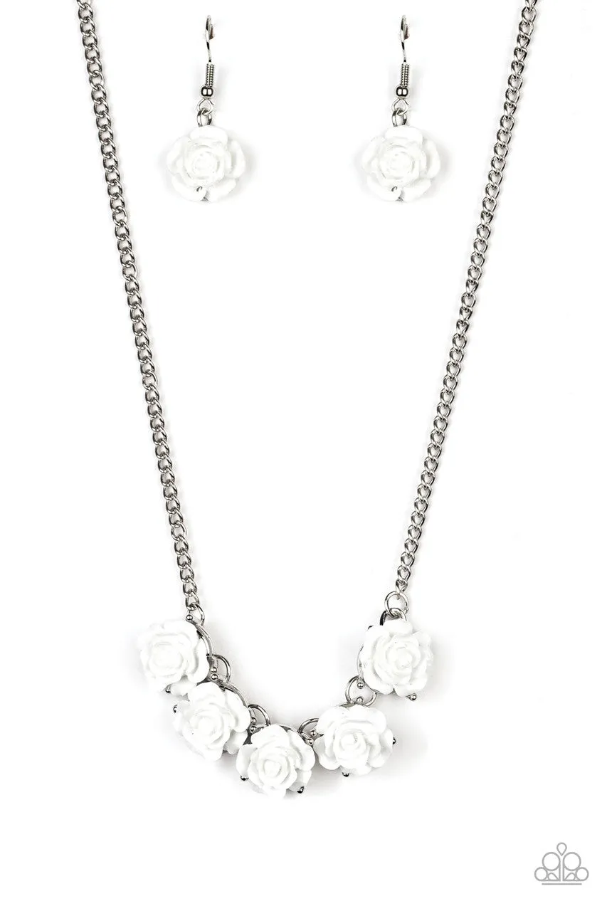 Garden Party Posh White Paparazzi Necklace