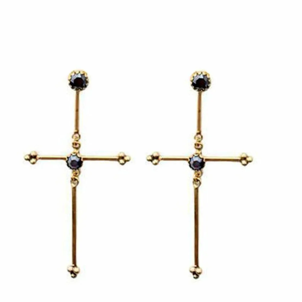 Garland  Cross Earrings