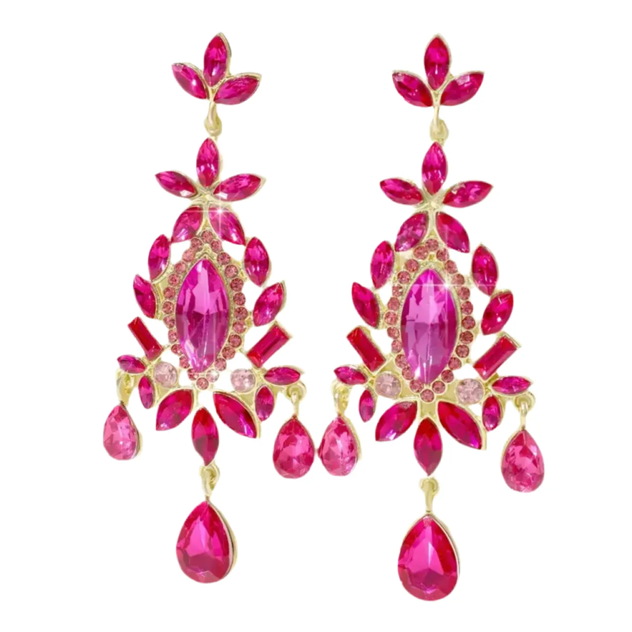 Geometric Chandelier Earrings