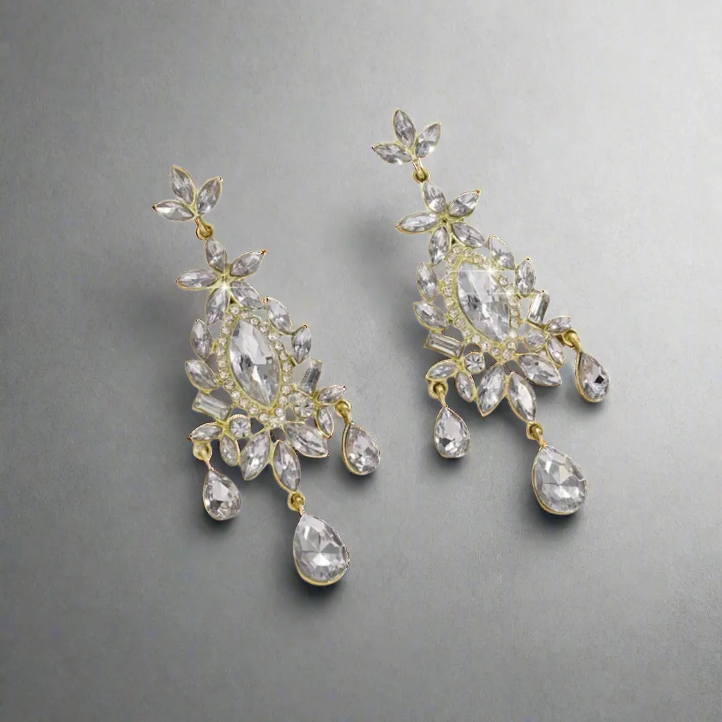 Geometric Chandelier Earrings