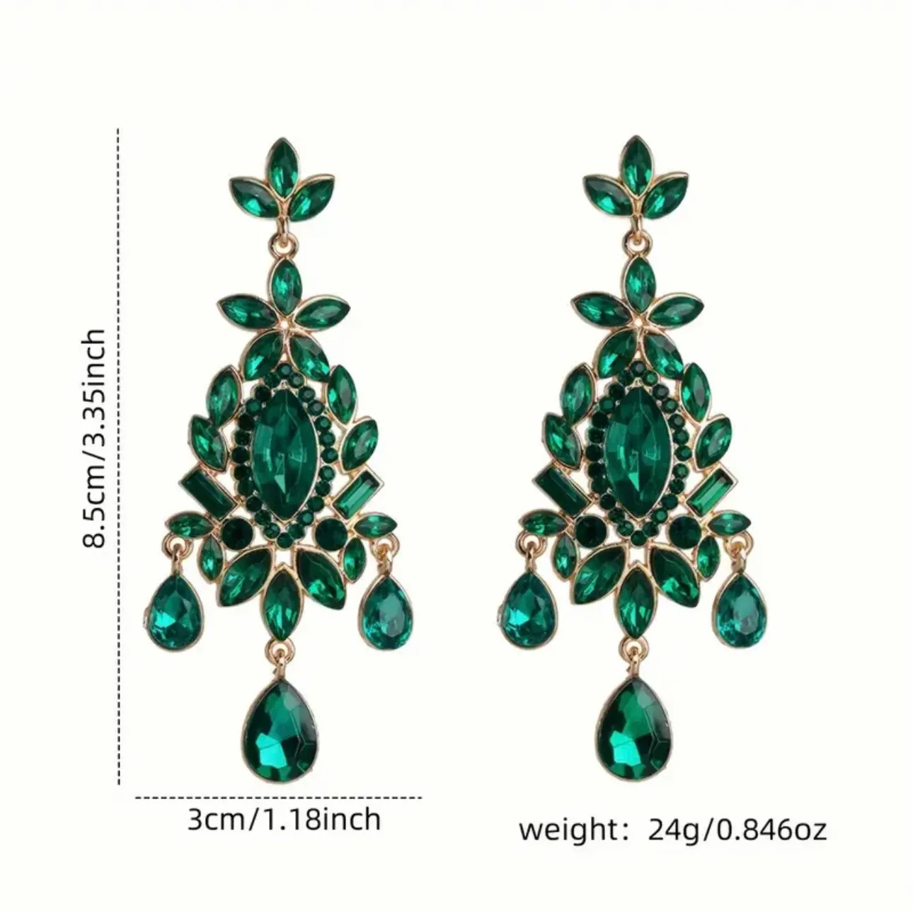 Geometric Chandelier Earrings