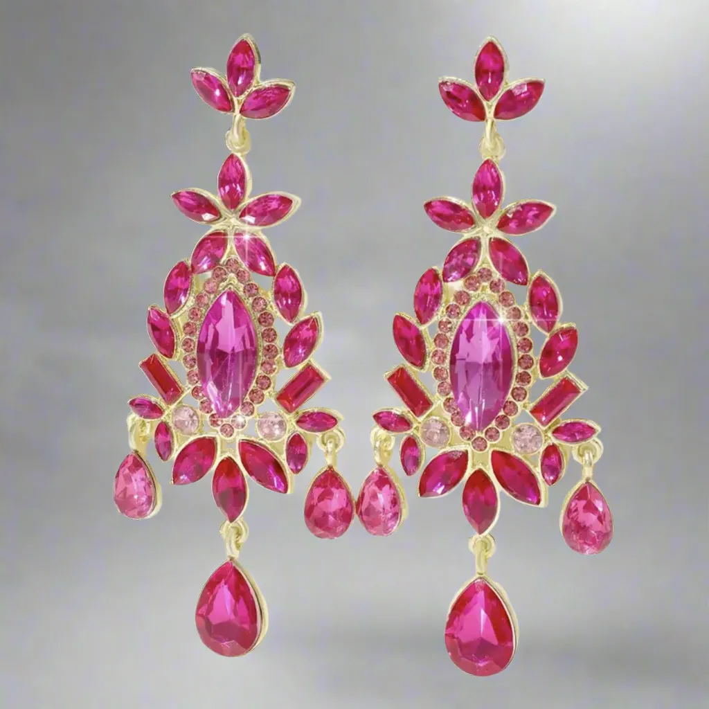 Geometric Chandelier Earrings