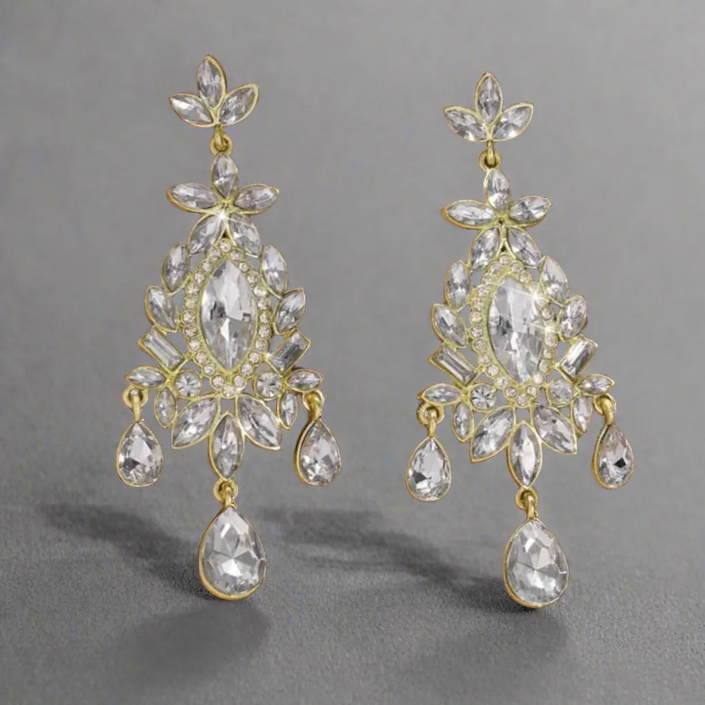 Geometric Chandelier Earrings