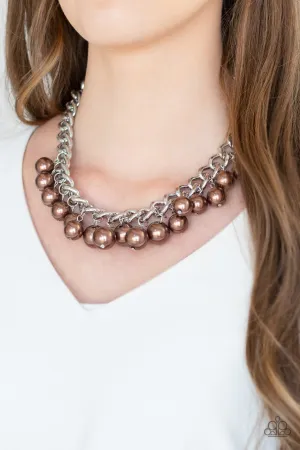 Get Off My Runway Brown Paparazzi Necklace