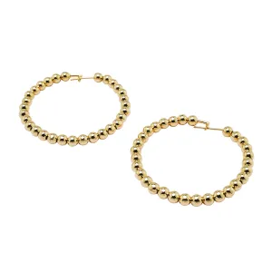 Gold Beaded Earrings