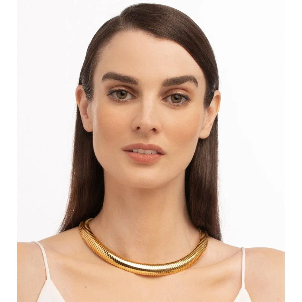 Gold Cobra Necklace