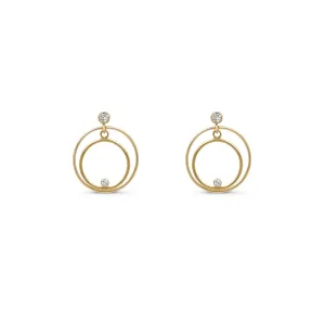 Gold Filled Hoop Circle Earrings