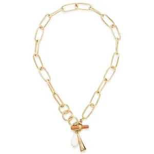 Gold Malindi Charm Collar Necklace