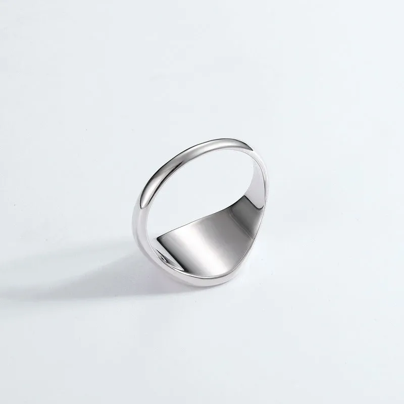 Gold Plated Sterling Silver Till Death Signet Ring Promise Ring