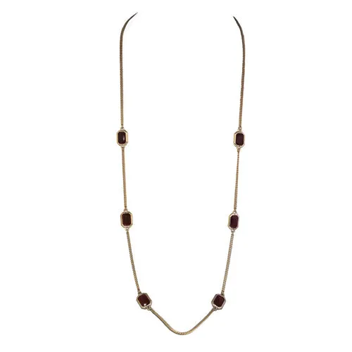 GOLD-RUBY NECKLACE  #FW1202687 (NA1)