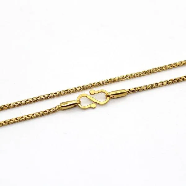Gorgeous 18 KT Yellow Gold Box Chain