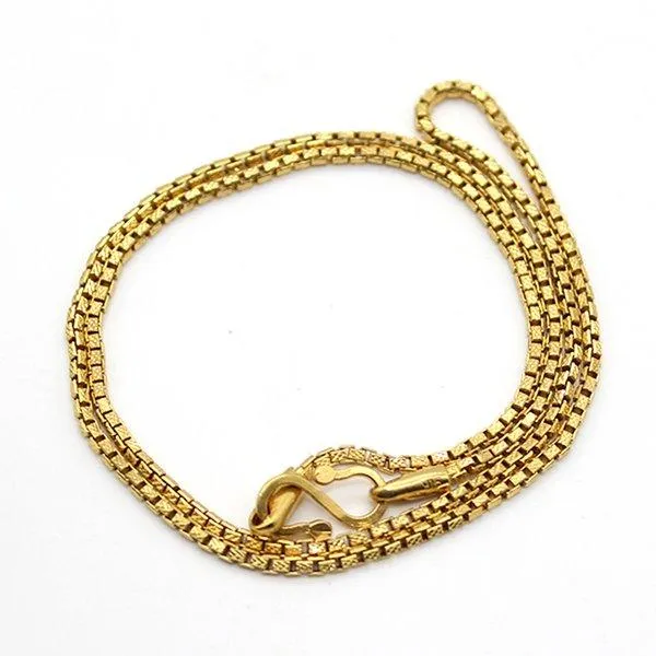 Gorgeous 18 KT Yellow Gold Box Chain