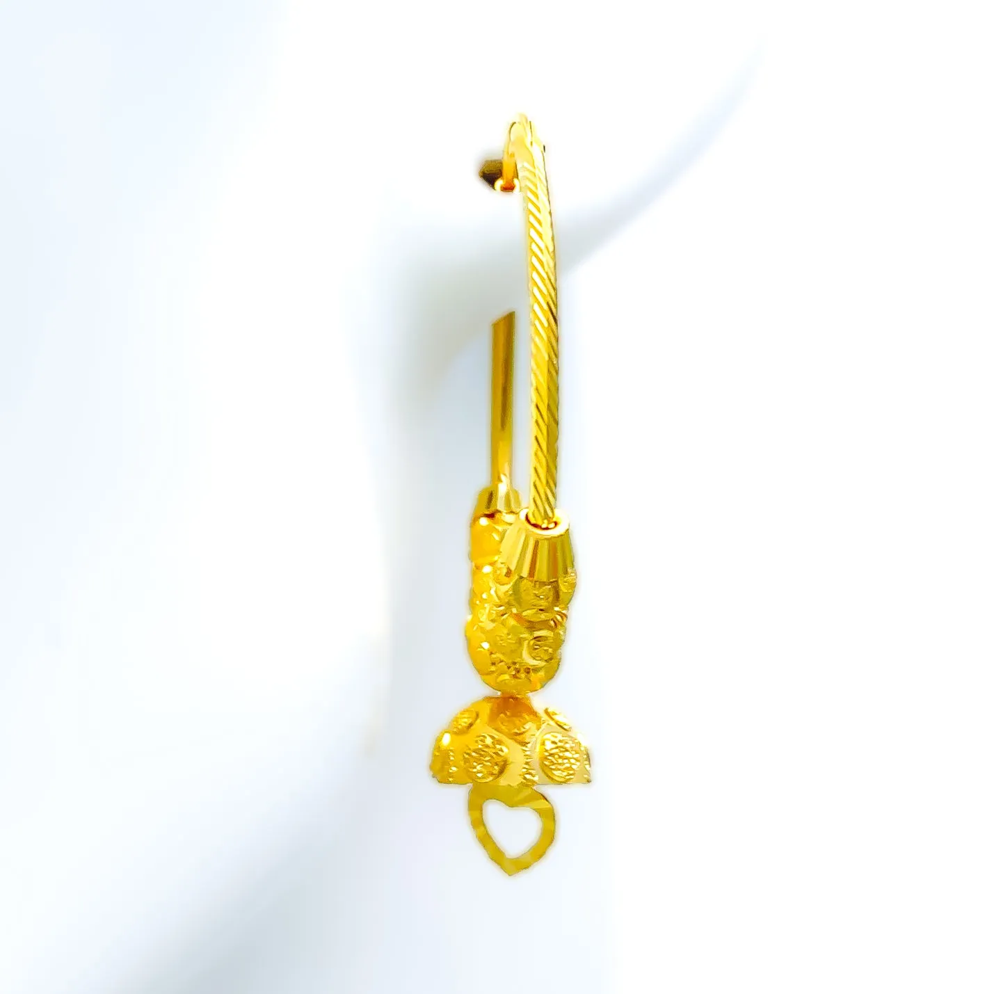 Gorgeous Chic 22k Gold Hoop Earrings